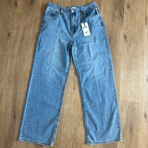 Oat New York Size 12/31 Cloud Luxe Denim High Rise Wide Leg Jeans
